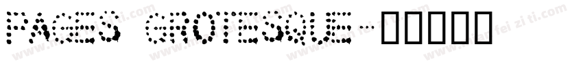 pages grotesque字体转换
